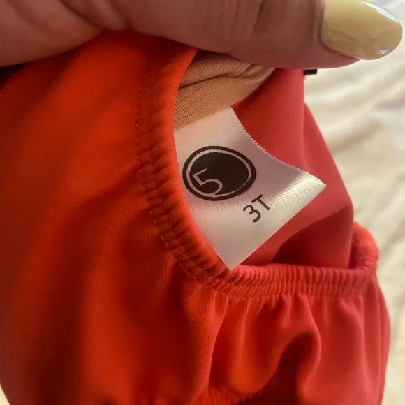 Girls' pink and White Ruffled leotard five dancewear new with - Picture 3 of 3